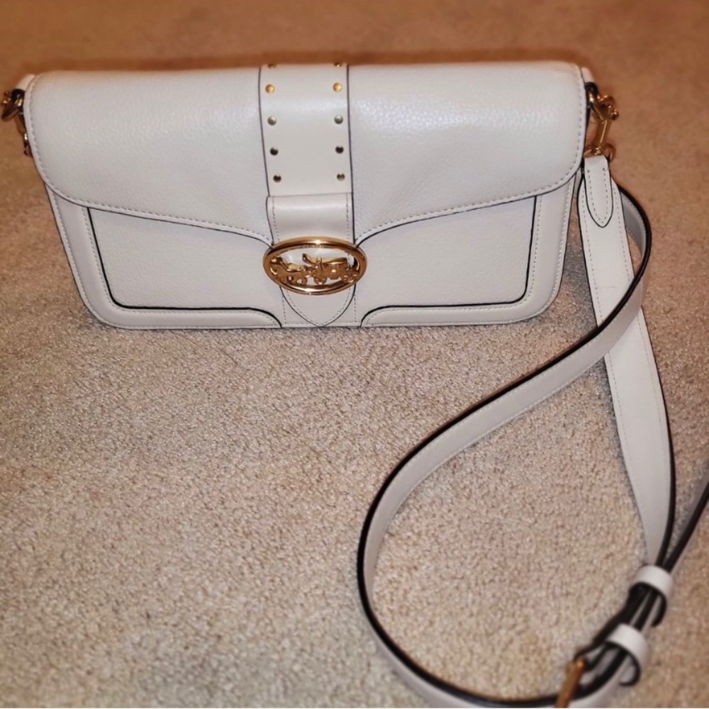 Coach white crossbody